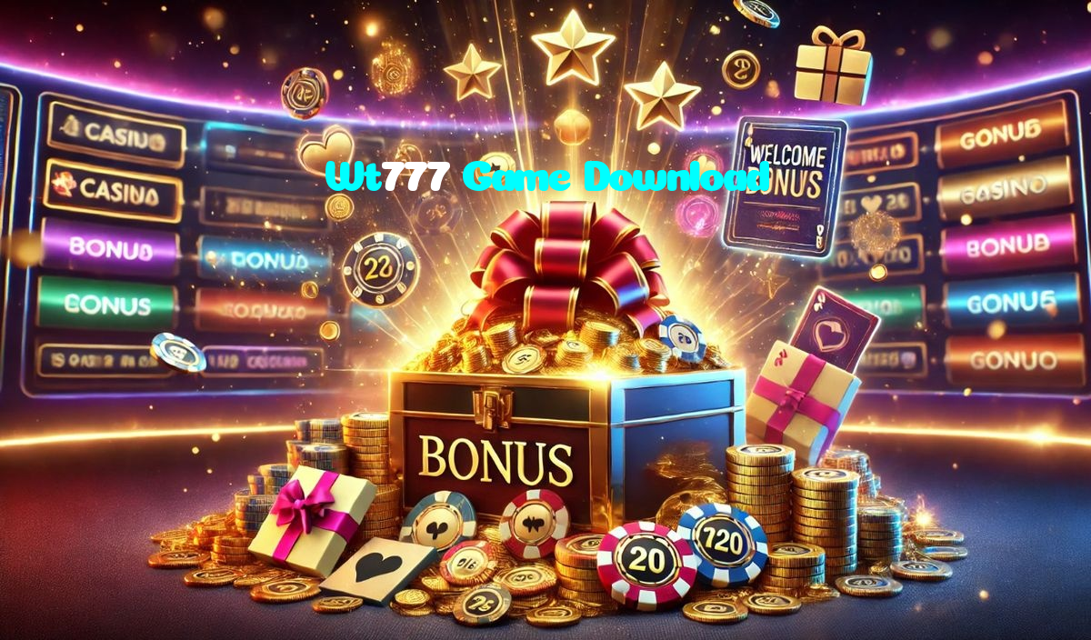 Wt777 Game Download casino presented on mobile device in Pakistan with slots and live games